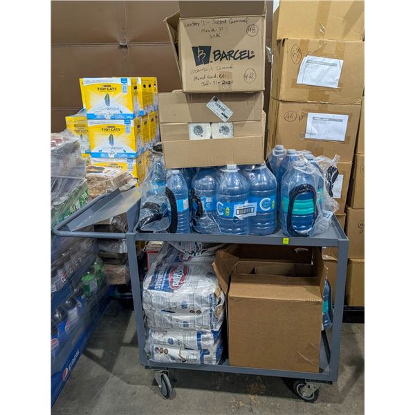 INDUSTRIAL INVENTORY RACK WITH CONTENTS INCLUDES