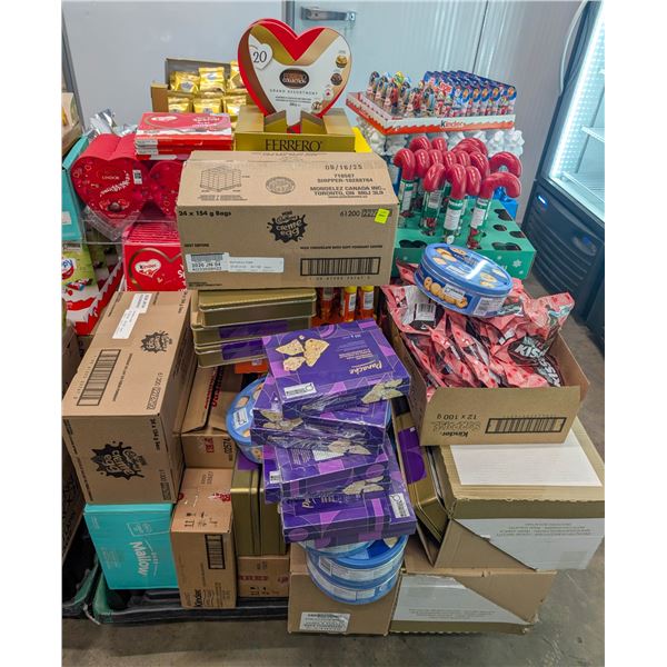 PALLET OF CHOCOLATES INCLUDES CADBURY, PANACHE