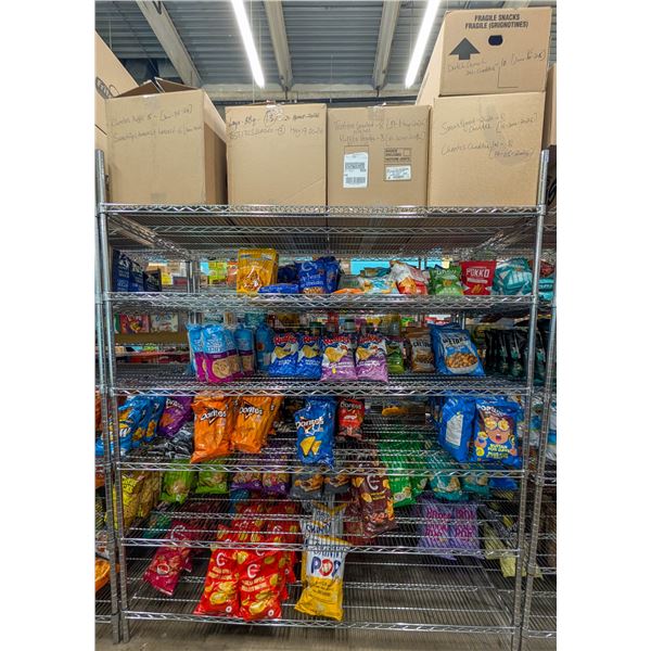 LARGE LOT OF CHIPS INCLUDES LAYS, SNACK FACTORY