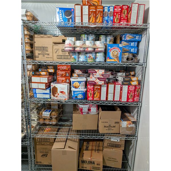 LARGE LOT OF FROZEN DESSERTS INCLUDES OREOS