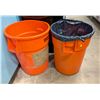 Image 1 : LOT OF 2 ULINE GARBAGE BINS