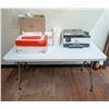 Image 1 : FOLDING WORK TABLE WITH PRINTER