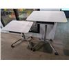 Image 1 : TWO HEIGHT ADJUSTABLE ROLLING WORK STATIONS