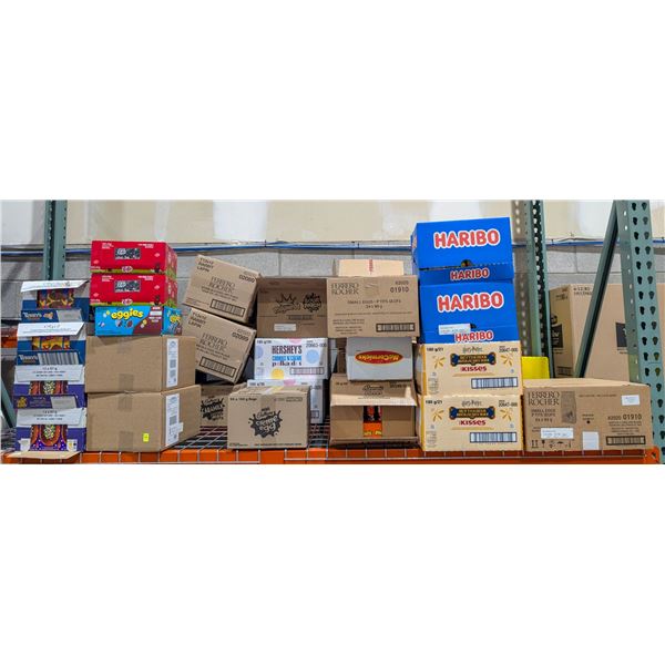LARGE LOT OF CHOCOLATES AND CANDIES INCLUDES