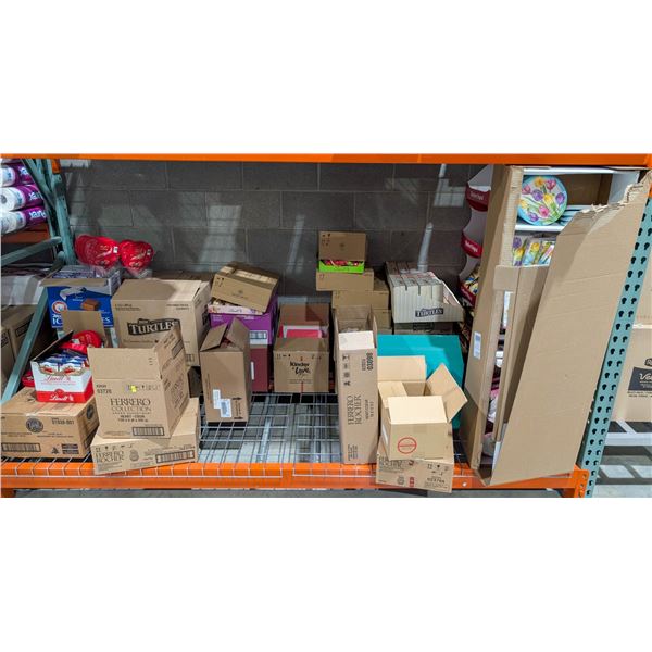 LARGE LOT OF CANDY, CHOCOLATES, PARTY SUPPLIES