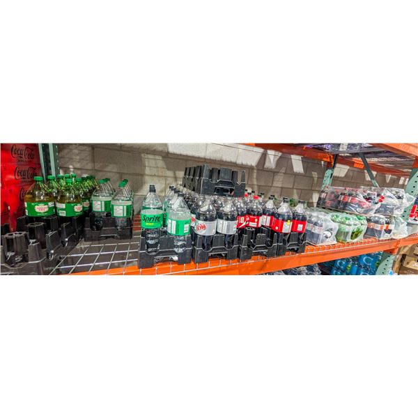 LARGE LOT OF POP INCLUDES CANADA DRY, SPRITE,