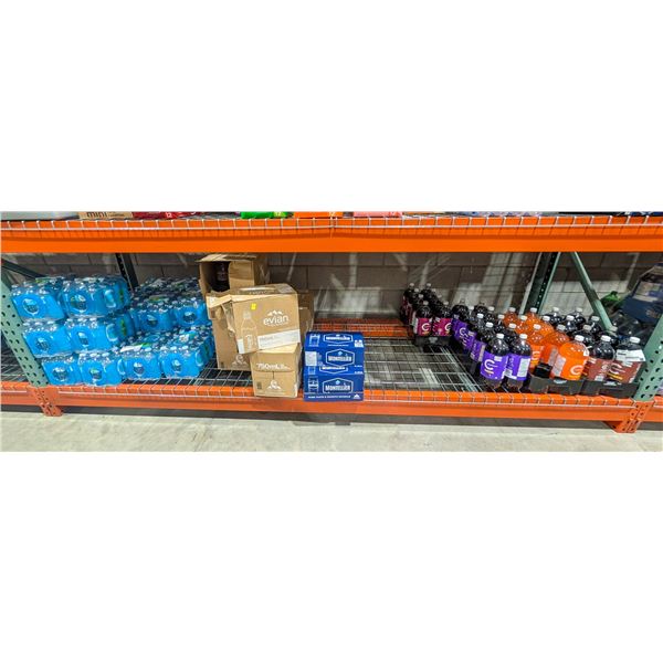 LARGE LOT OF WATER AND POP INCLUDES COMPLIMENTS
