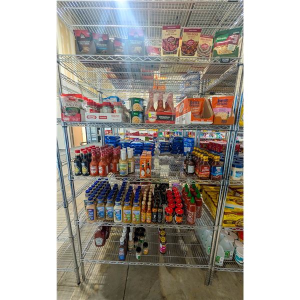 LARGE LOT OF SAUCES AND RICE INCLUDES CLUB HOUSE