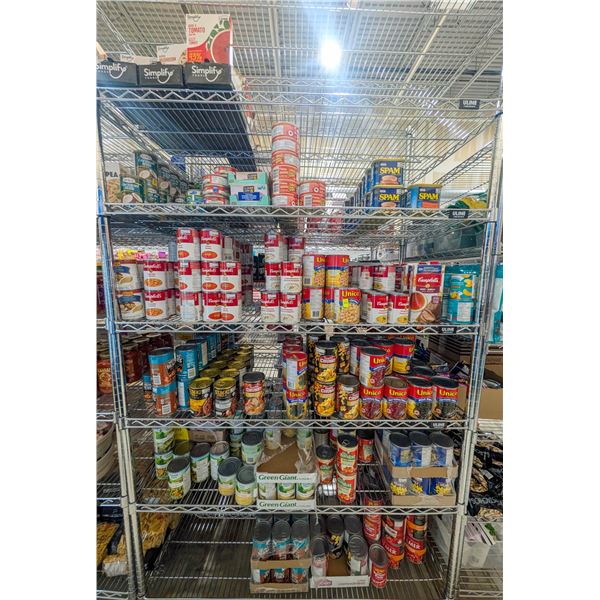 LARGE LOT OF CANNED GOODS INCLUDES SIMPLIFY SOUP