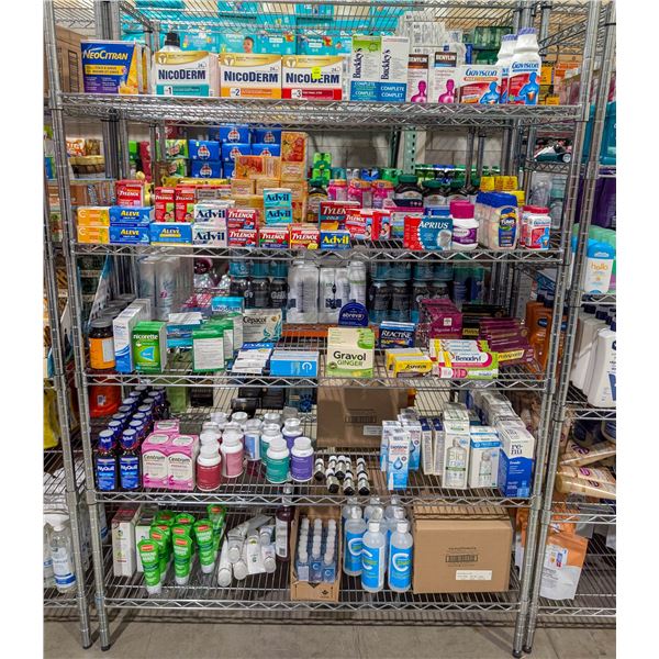 LARGE LOT OF DRUG STORE ITEMS INCLUDES NICODERM