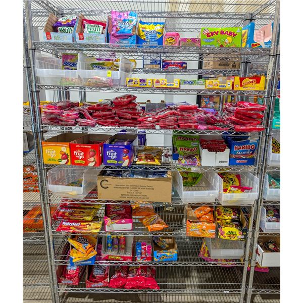 LARGE LOT OF CANDY INCLUDES JOLLY RANCHER, HI-CHEW