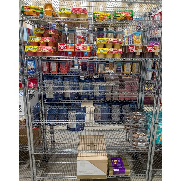 LARGE LOT OF SNACKS INCLUDES MOTTS FRUITSATIONS,