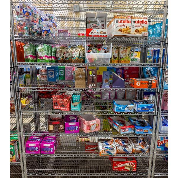 LARGE LOT OF CHOCOLATE AND PROTEIN BARS INCLUDES