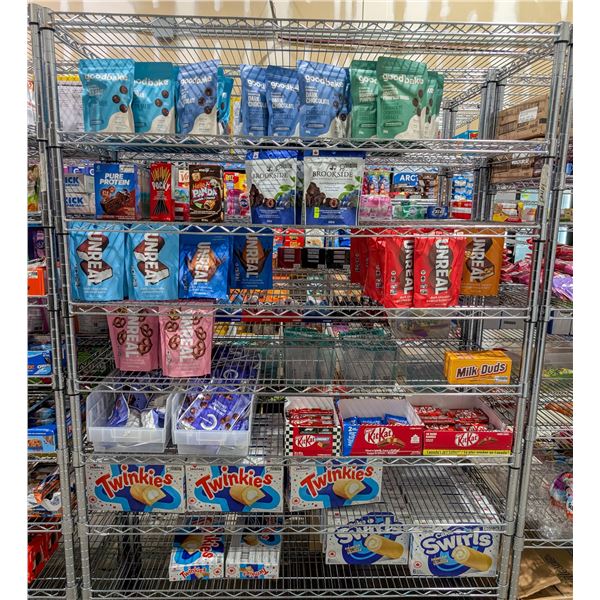 LARGE LOT OF CHOCOLATES AND TWINKIES INCLUDES