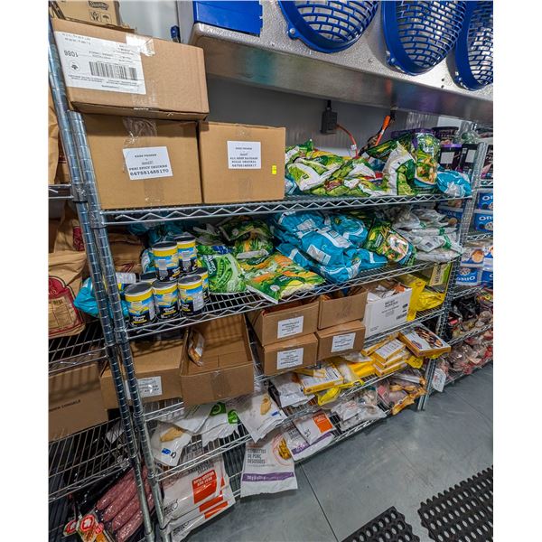 LARGE LOT OF FROZEN FOODS INCLUDES ALL BEEF