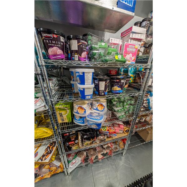 LARGE LOT OF FROZEN FOODS INCLUDES CHAPMANS