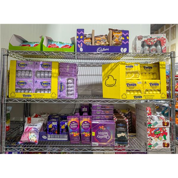 LARGE LOT OF CHOCOLATES INCLUDES LINDT, PEEPS