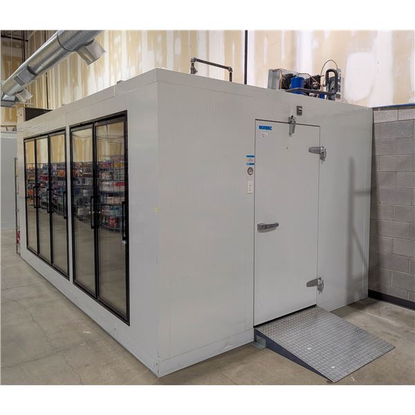 NORBEC WALK-IN COOLER WITH 5 DISPLAY DOORS