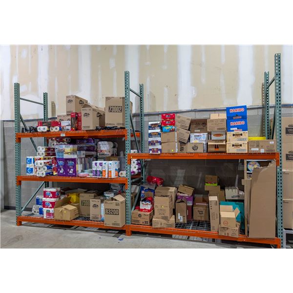2 SECTIONS OF PALLET RACKING INCLUDES 3 UPRIGHTS
