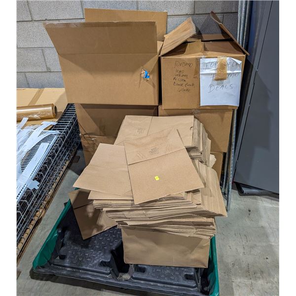 PALLET OF NEW LEGO SETS AND PAPER BAGS