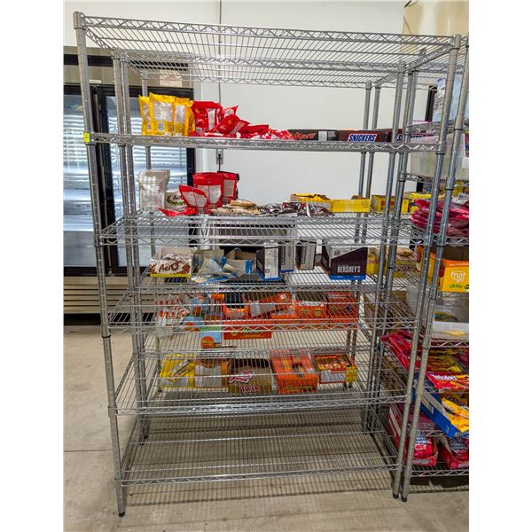 STEEL METRO RACK 48" X 18" X 72"