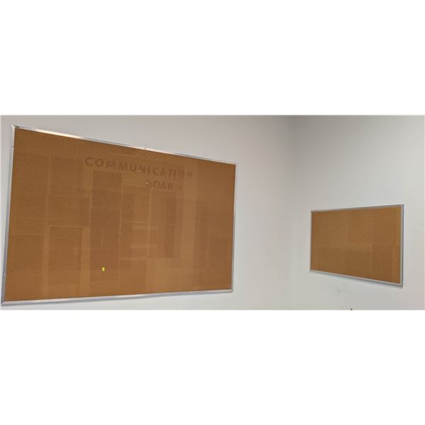 PAIR OF WALL MOUNTED CORK BOARDS