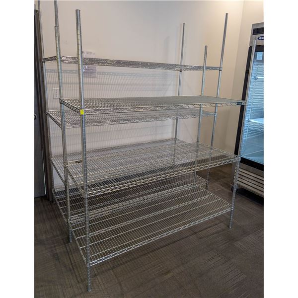 STEEL METRO RACK 5' X 24" X 72"`