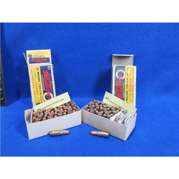 Collector Ammo - 30 Mauser (7.63MM) 86gr FMC (We Can Not Ship - Pick Up Only)