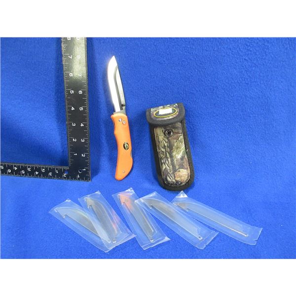 Outdoor Edge Razor-Blade 3.5" Replaceable Blade Folding Knife with Sheath