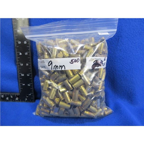 Brass Only - 9MM Luger Unprimed - Bag of Approx. 500