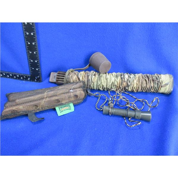3 Game Calls - Bull Hooker, Royal Bugle, Primos Rattling Sticks