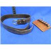 Image 1 : Kirkpatrick Leather Ammo Belt Size 34, 44-45 Cal. & 12 Ga. Leather Shotshell Carrier