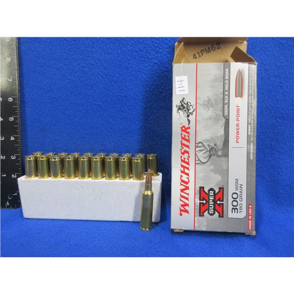 300 WSM 180gr PP Winchester Cartridges (We Can Not Ship - Pick Up Only)