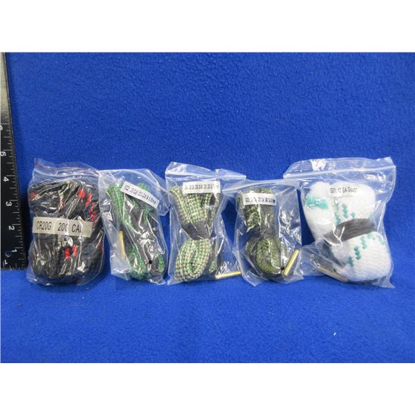 NEW - 5 Pull Thrus - 12 Ga., 20 Ga., 22 Cal., 30 Cal. and 38 Cal./9MM