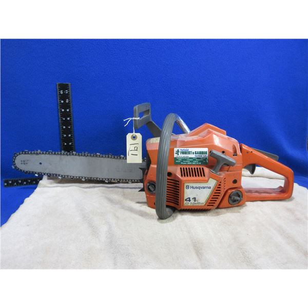 Husqvarna 41 Air Injection Gas Powered Chain Saw 16"