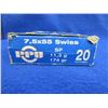 Image 2 : 7.5X55 Swiss 174gr SP PPU Cartridges (We Can Not Ship - Pick Up Only)