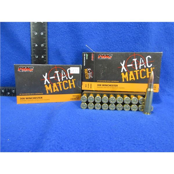 308 Win. 168gr OTM X-TAC Match PMC (We Can Not Ship - Pick Up Only)