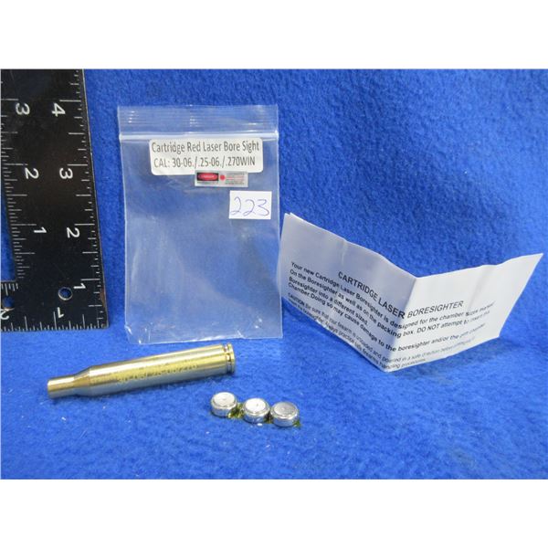 NEW - 30-06, 25-06, 270 Win. Cartridge Red Laser Bore Sight with Batteries