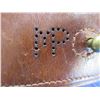 Image 2 : Leather Gun Belt with Fused "MP" - Appears to be Size 36, 48" Total Length