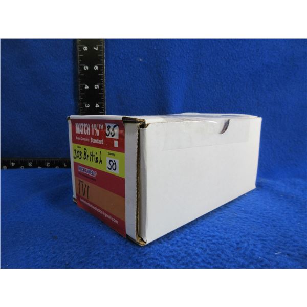 Brass Only - 303 British Unprimed IVI - Box of 50 - Battleford Bait & Tackle