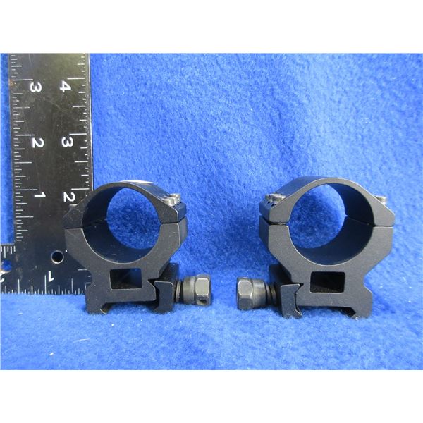 30MM See-Thru Scope Rings - Aluminum or Lightweight Alloy