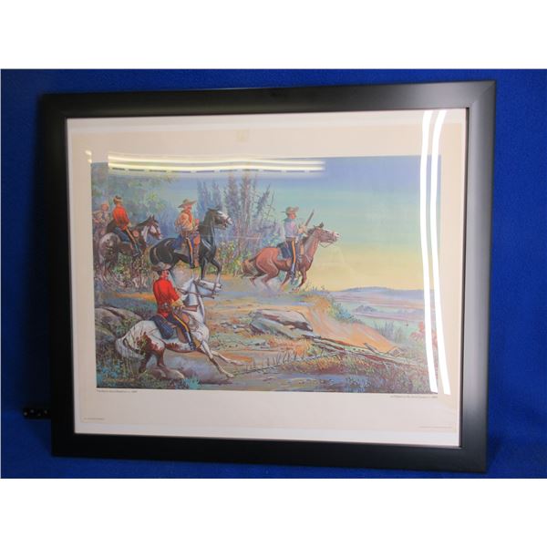 Framed Lithograph Print - The Northwest Rebellion 1885 by Cederbergh/71
