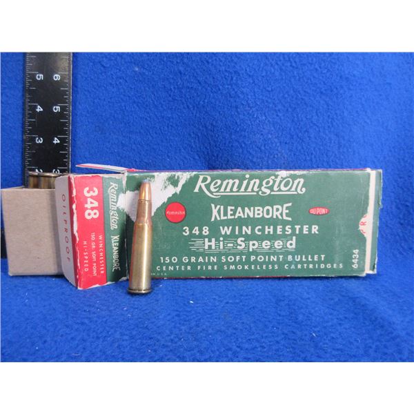 Collector Ammo - 348 Win. 150gr SP Remington (We Can Not Ship - Pick Up Only)