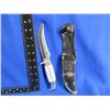 Image 1 : Original Buffalo Skinner Fixed Blade Knife with Leather Sheath