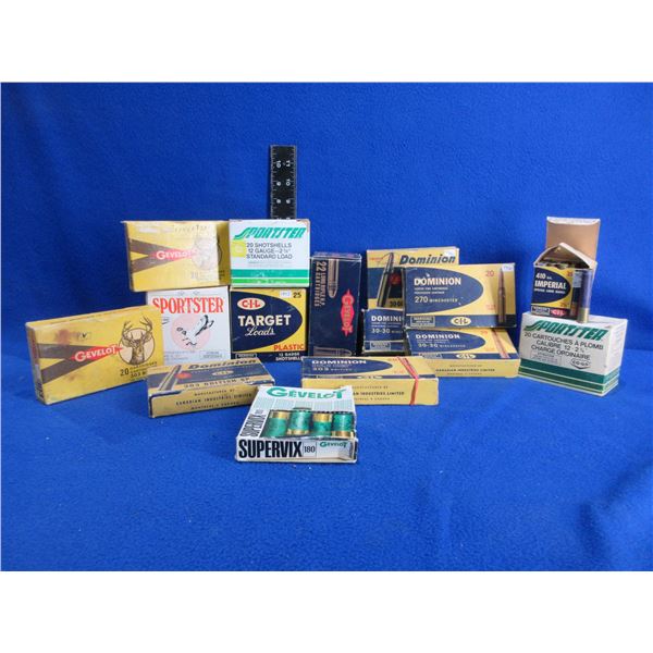 Lot of 15 Misc. Empty Collector Ammo Boxes