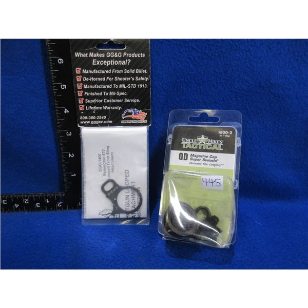 Uncle Mike's QD Magazine Cap Super Swivels & GG&G Looped Front Sling Attachment