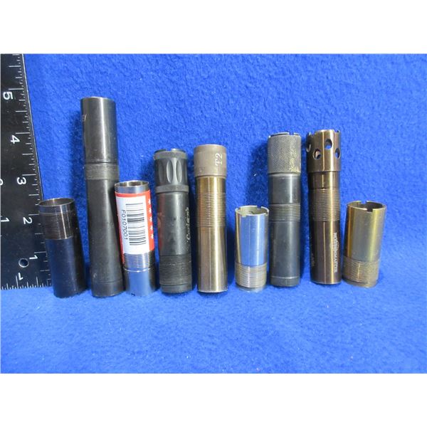 Lot of 9 Misc. 12 Gauge Choke Tubes