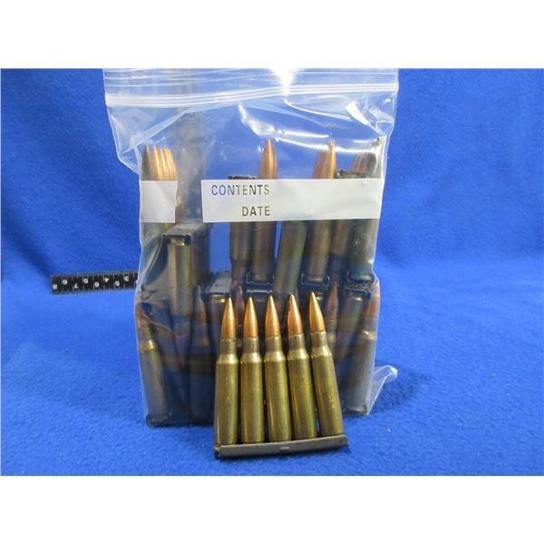 7.62X51 Military Cartridges on Stripper Clips (We Can Not Ship - Pick Up Only)
