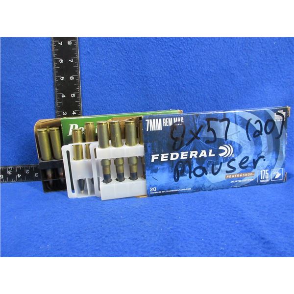 8X57 (8MM Mauser) Reloads - 2 Boxes of 20 (We Can Not Ship - Pick Up Only)