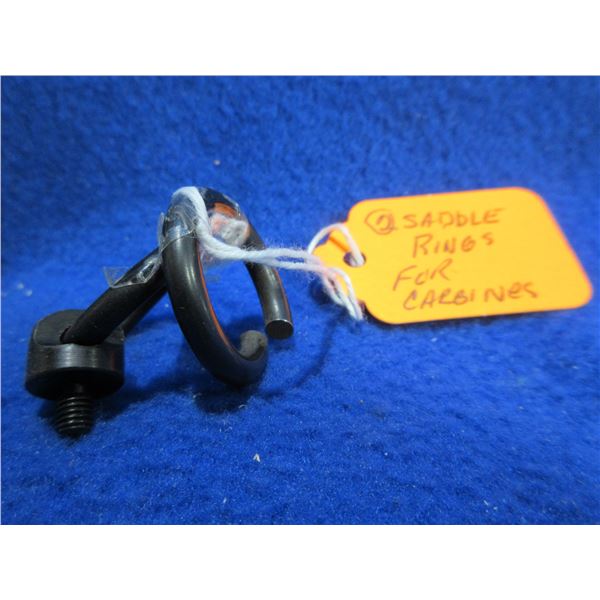 2 Saddle Rings with 1 Stud For Winchester Carbines